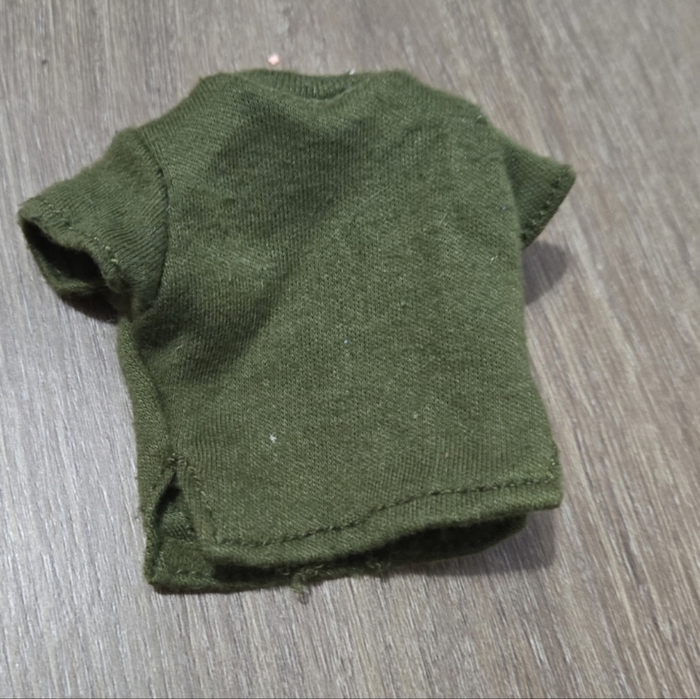 G.I. Joe By Hasbro Green Apparel Green Shirt For G.I. Joe Doll (Fits Barbie Dol)